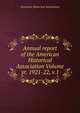 Annual report of the American Historical Association Volume yr. 1921-22, v.1, American Historical Association 