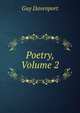 Poetry, Volume 2, Guy Davenport 