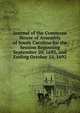Journal of the Commons House of Assembly of South Carolina for the Session Beginning September 20, 1692, and Ending October 15, 1692, 