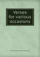 Verses for various occasions, Mary Christina. [from old catalo Austin 
