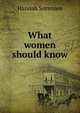 What women should know, Hannah Sorensen 