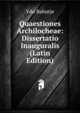Quaestiones Archilocheae: Dissertatio Inauguralis (Latin Edition), Vdo Bahntje 