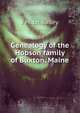 Genealogy of the Hobson family of Buxton, Maine, J M. cn Bailey 
