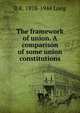 The framework of union. A comparison of some union constitutions, B K. 1878-1944 Long 