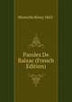 Paroles De Balzac (French Edition), Montalee Remy 1863- 