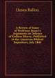 A Review of Some of Professor Stuart's Arguments in Defence of Endless Misery: Published in the American Biblical Repository, July 1840, Ballou, Hosea 