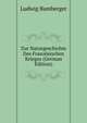 Zur Naturgeschichte Des Franzosischen Krieges (German Edition), Ludwig Bamberger 