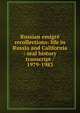 Russian emigre recollections: life in Russia and California : oral history transcript / 1979-1983, 