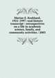 Marian E. Koshland, 1921-1997: oral history transcript : retrospectives on a life in academic science, family, and community activities / 2003, 
