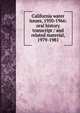 California water issues, 1950-1966: oral history transcript / and related material, 1979-1981, 