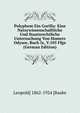 Polyphem Ein Gorilla: Eine Naturwissenschaftliche Und Staatsrechtliche Untersuchung Von Homers Odysee, Buch Ix, V.105 Ffge (German Edition), Leopold] 1862-1924 [Bauke 
