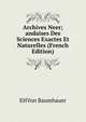Archives Neer;andaises Des Sciences Exactes Et Naturelles (French Edition), EHVon Baumhauer 