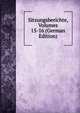 Sitzungsberichte, Volumes 15-16 (German Edition), 