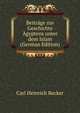 Beitrage zur Geschichte Agyptens unter dem Islam (German Edition), Carl Heinrich Becker 