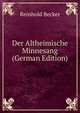 Der Altheimische Minnesang (German Edition), Reinhold Becker 