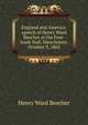 England and America: speech of Henry Ward Beecher at the Free-trade Hall, Manchester, October 9, 1863, Beecher, Henry Ward 