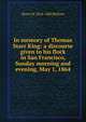 In memory of Thomas Starr King: a discourse given to his flock in San Francisco, Sunday morning and evening, May 1, 1864, Henry W. 1814-1882 Bellows 