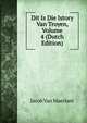 Dit Is Die Istory Van Troyen, Volume 4 (Dutch Edition), Jacob Van Maerlant 