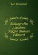Bibliografia Atestina, Saggio (Italian Edition), Leo Benvenuti 