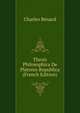 Thesis Philosophica De Platonis Republica (French Edition), Charles Benard 