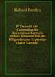 P. Terentii Afri Comoediae Ex Recensione Bentleii Ictibus Versuum Notatis Diligentissime Expressae (Latin Edition), Richard Bentley 