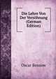 Die Lehre Von Der Versohnung (German Edition), Oscar Bensow 