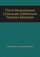 Clavis Humaniorum Litterarum Sublimioris Tamulici Idiomatis, Costantino Giuseppe Beschi 