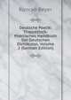 Deutsche Poetik: Theoretisch-Praktisches Handbuch Der Deutschen Dichtkunst, Volume 2 (German Edition), Konrad Beyer 