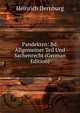 Pandekten: Bd. Allgemeiner Teil Und Sachenrecht (German Edition), Heinrich Dernburg 