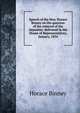 Speech of the Hon. Horace Binney on the question of the removal of the deposites: delivered in the House of Representatives, January, 1834, Horace Binney 
