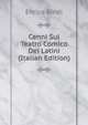 Cenni Sul Teatro Comico Dei Latini (Italian Edition), Enrico Bindi 
