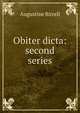Obiter dicta: second series, Augustine Birrell 