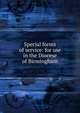 Special forms of service: for use in the Diocese of Birmingham, 