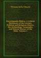 Encyclop?dia Biblica: A Critical Dictionary of the Literary, Political and Religious History, the Arch?ology, Geography, and Natural History of the Bible, Volume 2, Thomas Kelly Cheyne 