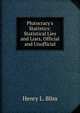 Plutocracy's Statistics: Statistical Lies and Liars, Official and Unofficial, Henry L. Bliss 