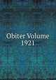 Obiter Volume 1921, 