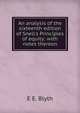 An analysis of the sixteenth edition of Snell's Principles of equity: with notes thereon, E E. Blyth 