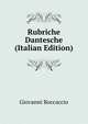 Rubriche Dantesche (Italian Edition), Boccaccio Giovanni 