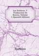 Las Eroticas: Y Traduccion De Boecio, Volume 1 (Spanish Edition), Boethius 