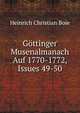 Gottinger Musenalmanach Auf 1770-1772, Issues 49-50, Heinrich Christian Boie 