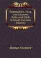 Pammachivs. Hrsg. von Johannes Bolte und Erich Schmidt (German Edition), Thomas Naogeorg 
