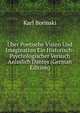 Uber Poetische Vision Und Imagination Ein Historisch-Psychologischer Versuch Anlsslich Dantes (German Edition), Karl Borinski 