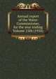 Annual report of the Water Commissioner, for the year ending Volume 15th (1910), 
