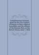 Complimentary banquet given by the City Council of Boston to Rear-Admiral Lessoffsky and the officers of the Russian fleet, at the Revere House, June 7, 1864, 