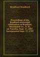 Proceedings of the Bradford centennial celebration at Bradford, Merrimack Co., N. H., on Tuesday, Sept. 27, 1887. Incorporated Sept. 27, 1787, Bradford Bradford 