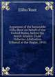 Argument of the honorable Elihu Root on behalf of the United States, before the North Atlantic Coast Fisheries Arbitration Tribunal at the Hague, 1910;, Root, Elihu 