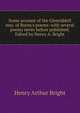 Some account of the Glenriddell mss. of Burns's poems: with several poems never before published. Edited by Henry A. Bright, Henry Arthur Bright 