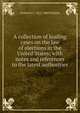 A collection of leading cases on the law of elections in the United States; with notes and references to the latest authorities, Frederick C. 1812-1888 Brightly 