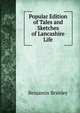 Popular Edition of Tales and Sketches of Lancashire Life, Benjamin Brierley 