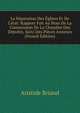 La S?paration Des ?glises Et De L'?tat: Rapport Fait Au Nom De La Commission De La Chambre Des D?put?s, Suivi Des Pi?ces Annexes (French Edition), Aristide Briand 